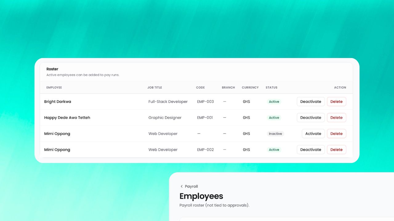 Step 1: Unified employee directory workflow preview