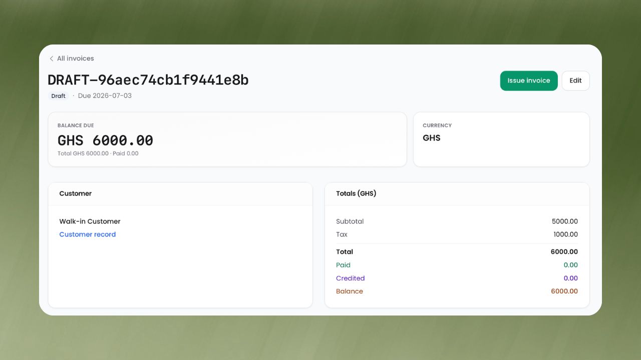 Step 2: Automatic invoice generation workflow preview